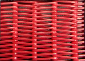 China 0.1-30m Red Polyester Spiral Dryer Mesh Belt With Glue For Paper Mil on sale