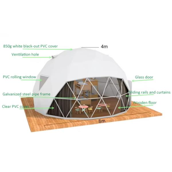 High Security Plastic Inflatable Clear Glamping Cottage Garden Bubble Dome Camping Hotel Tent