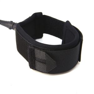 10ft 7mm Surfboard Leash String Long Board Leash Black Color Sturdy Design