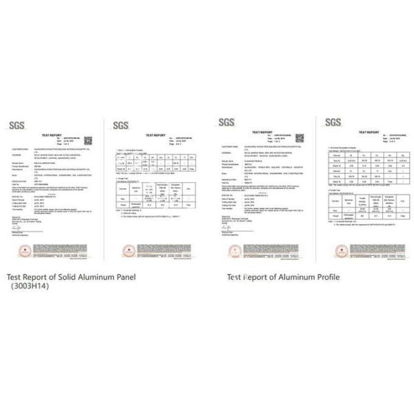 ISO14001 Certified 1.5MM-8.0MM Aluminum Solid Panel For 5 Start Hotel