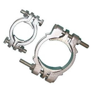 Double Bolt Clamp , Din2817 Safety Clamp Steel Extrusion Technology