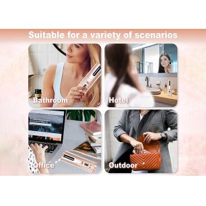 LED Display Automatic Turning Curling Iron , Ceramic Portable Usb Hair Curler