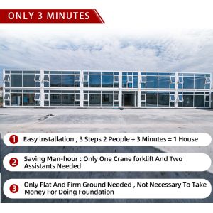 Modern Design 4 Bedroom 2 Bathroom Insulated Container Home for Customer