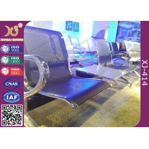 Polish Finish Upholstered Public Waiting Chairs For Government Seat Area