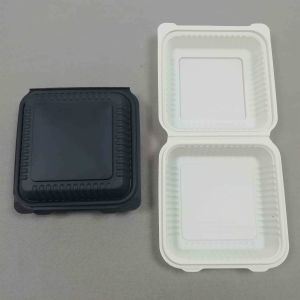 8*8/9*9 inch lunch box it saves oil resource microwave safe plastic disposable