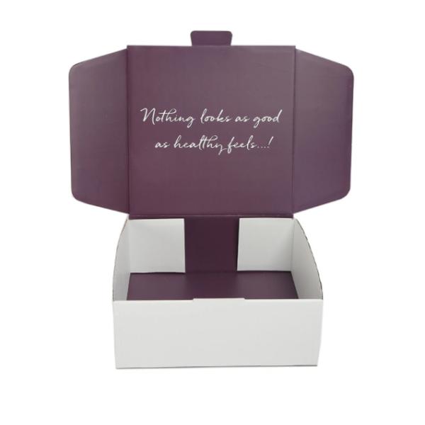 Printed Brand Clothing Paper Gift Packaging Box , Corrugated Folding Shipping Mailer Boxes