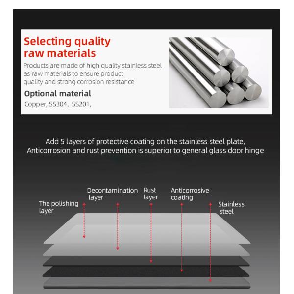 Square Glass to Glass Shower Room Glass Hinge with Polished Chrome Straight Edge Design