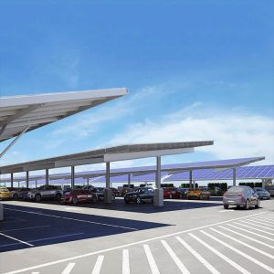 Anodized Photovoltaic Panel Structure For Carport