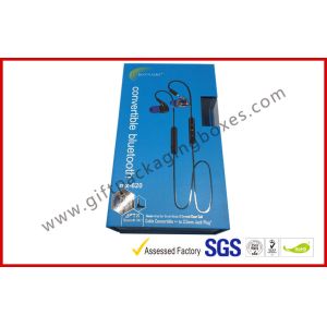 Blue Color Apparel Gift Boxes / Smart Watch Box For Packing Electronic Product