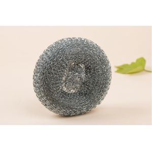 Easy Carrying Galvanised Scourers , Kitchen Cleaning Metal Pot Scrubbers