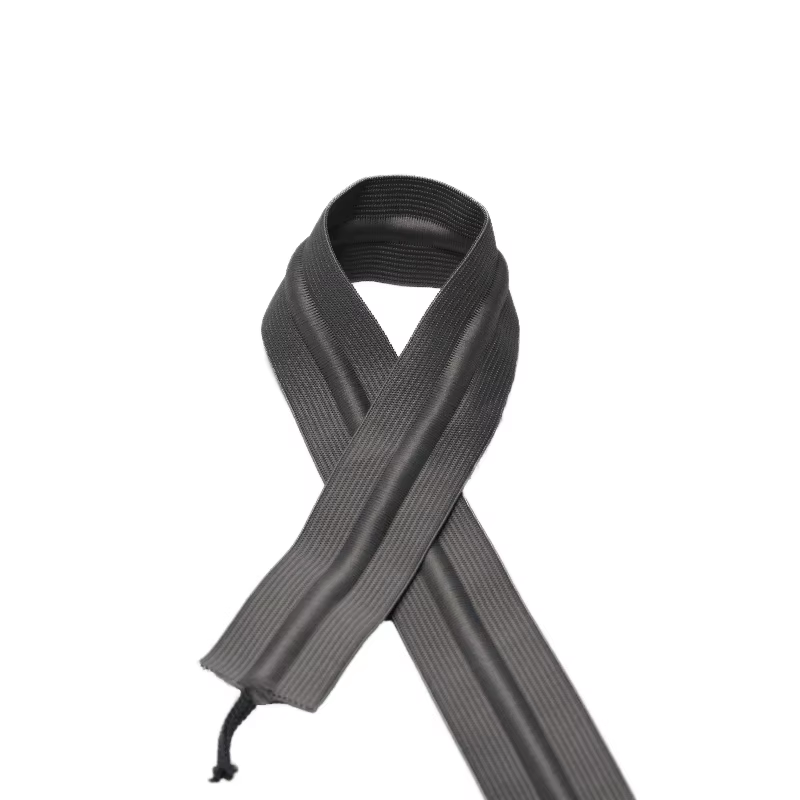 Drawcord Elastic Waistband Accessories 4cm Black White Drawstring Knitted