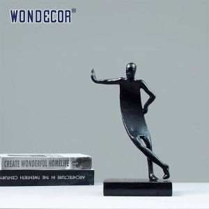 A Small Abstract Metal Art Leisure Figurine Bronze Sculpture