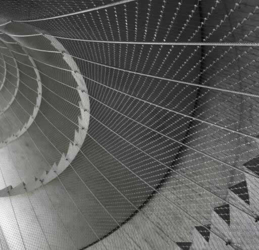 Flexible stainless steel cable mesh