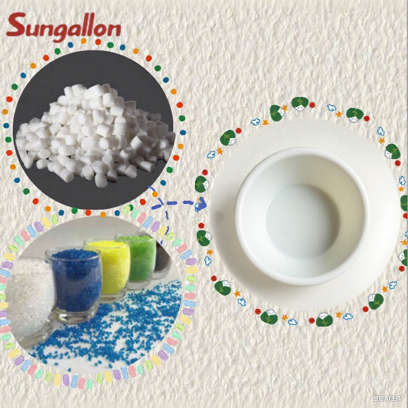 Premium TPE Particles Bowl Raw Material Non-Toxic Anti-Drop Wear-Resistant