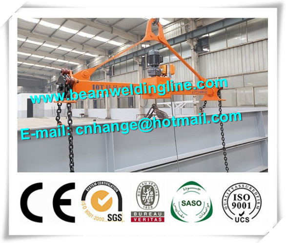 0.75KW Motor Box Beam Production Line Chain Type Turning Machine For Semi Trailer