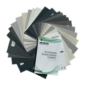 Quality Sunshade Perspective Roller Blinds Screen Fabric Solar Sunscreen Roller Blind Fabric for sale
