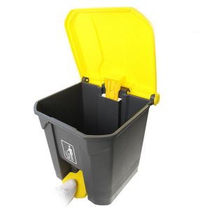 Hospital Medical 30L Plastic Rectangle Waste Pedal Bin