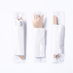 Premium Biodegradable bamboo eco-friendly disposable cutlery customized nature