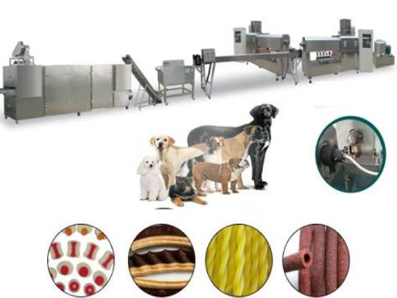 PLC Control Pet Food Making Machine / Treats Extruder For Dog Cat Chewing