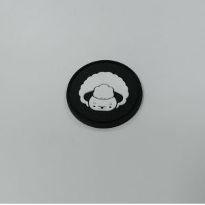 3D Washable Badge Silicone Rubber Labels Heat Transfer Customized