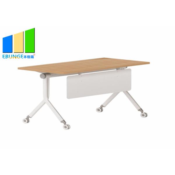 Buy Conference Room Stackable Folding Meeting Tables Office Movable Training Desks at wholesale prices