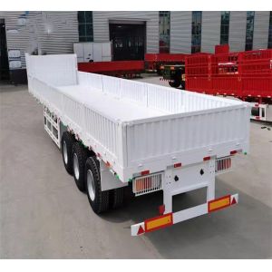Heavy Mechanical Suspension Van Type Semi Trailer For Curtin Transporting Cargo
