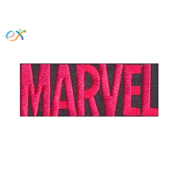 Polyester Fabric Letter Patches , Embroidered Number Patches With Iron On