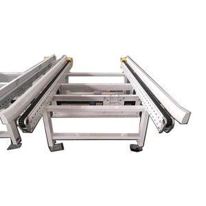 Double Row Chain Motor Driven Aluminum Alloy Chain Conveyor Industrial Aluminum