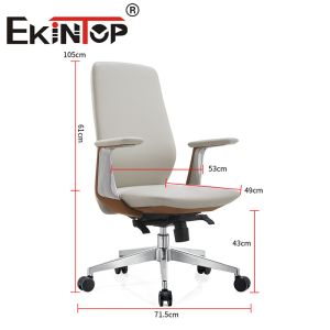 Executive Office Chair Modern Design Leather Ergonomic Leather Club Chairs