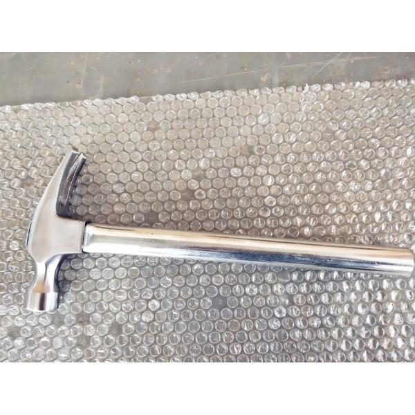 Buy C1045 Steel Materials 16OZ Claw Hammers with 350MM Length Chrome Color Steel Pipe Handle at wholesale prices