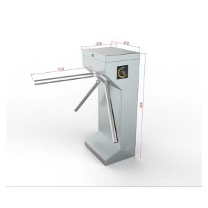 Semi Automatic Tripod Turnstile Gate IP54 Half Height Access Control