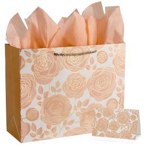 Good Luxury Gift Packaging Paper Bag With Ribbon Handle Custom Order Accepted