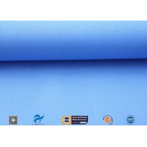 550 g/m2 0.55mm Blue Silicone Coated Fibreglass Fabric For Insulation Jacket