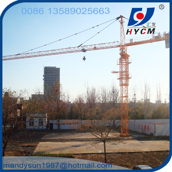 60m Jib Tower Crane Manufacture HYCM-CRANE QTZ6010 Type 8ton Tower Crane