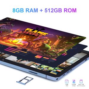 C idea Android Tablet 10.1 Inch Large Screen 8GB RAM 512GB WIFI 5G Tablet with