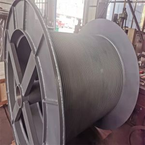 Customized Double Fold Line Grooved Winch Drum Winding Rope