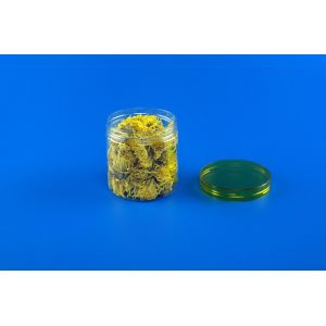 Waterproof Empty Plastic Cans , Transparent Pet Coarse Cereals Bottle 420ml