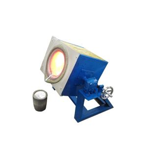 1800 Degree IGBT Small Induction Melting Furnace With Graphite Crucible