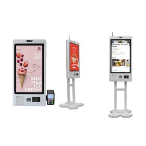Ticket Printing Self Service Ordering Kiosk Capacitive Touch 10 Point and RFID