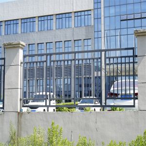 Modern Robust Black Anodized Aluminum Railing Stainless Steel Fence