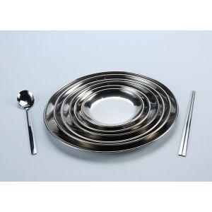 SS304 Chafing Round Dinner Plates