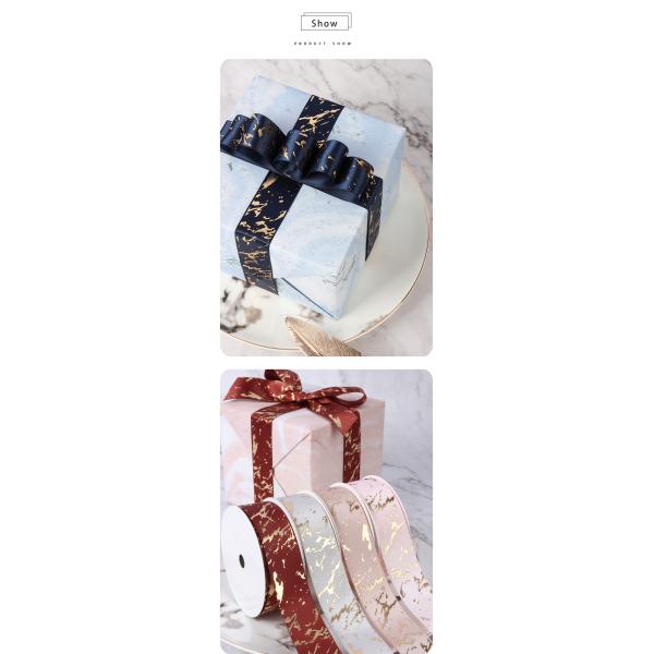 Ribbon Satin Logo Soild Color Birthday Gift Printed Ribbon