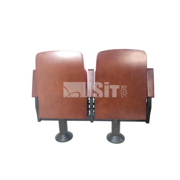 Fabric Chaise Cinema Audience Chair With Single Steel Leg
