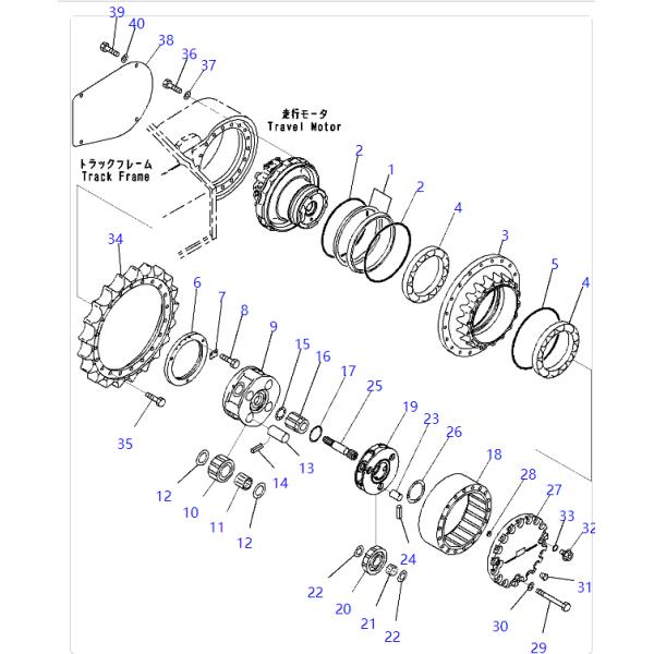 22U-27-21192 22U2721192 Cover Excavator Parts For KOMATSU PC158 PC158US PC200LL PC210