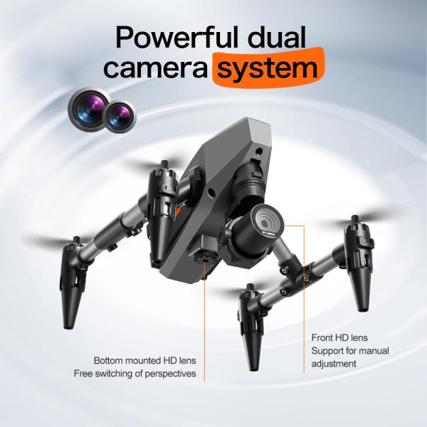 HUGTEC XD1 4k Camera Folding Mini Drone Pro Dual Headless Mode 45 mins Charging Time for Incredible Performance