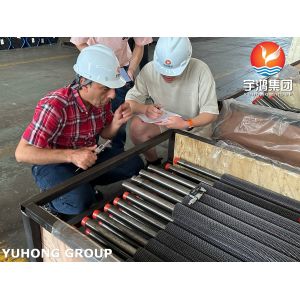 HFW Serrated Finned Tubes ASME SA213 T22 With CS Fins For Heat Exchanger