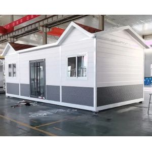 Steel Luxury Container House 20ft 40ft Prefab Modular Homes Expandable