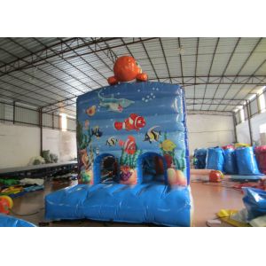 Kindergarten Baby Clownfish Inflatable Assault Course , Waterproof Bouncy