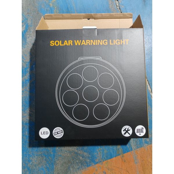 8pcs LED Flashing Saudi Arabic 390mm ROADSAFE Solar Sunflower Light Traffic Warning Light Yellow Traffic Sign Amber Light