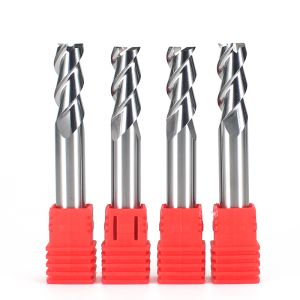 CNC Router Bit HRC50 Diameter 8mm Overall 60mm 3 Flutes Solid Carbide End Mills